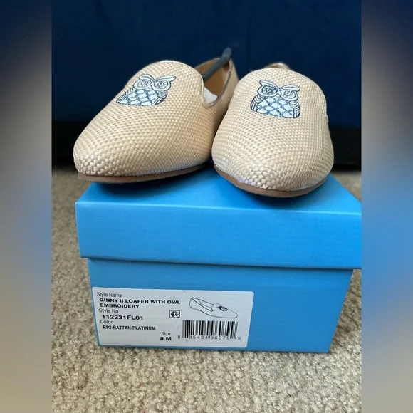 NWT Jack Rogers Ginny Embroidered Owl Loafers - Picture 6 of 6